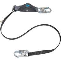 Anti-Corrosion Energy Absorbing Lanyard, 6', Snap Hook Center, Snap Hook Leg Ends, Polyester MAS Chibougamau