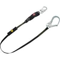 V-Series Welding Shock Absorbing Lanyard, 6', Snap Hook Center, Snap Hook Leg Ends, Kevlar&reg;/Nomex&reg; MAS Chibougamau