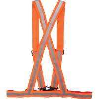 Harnais pour la circulation, Orange haute visibilit&eacute;, Couleur r&eacute;fl&eacute;chissante Argent, Moyen MAS Chibougamau
