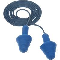 Bouchons d'oreilles pr&eacute;moul&eacute;s E-A-R Ultrafit , Avec cordon, Taille unique, Vrac - Sac en poly, NRR dB NRR 25 dB MAS Chibougamau