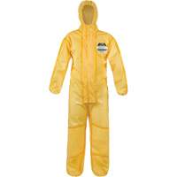 ChemMax&reg; 1 Coveralls, Polyethylene/Polypropylene, Small, Yellow MAS Chibougamau