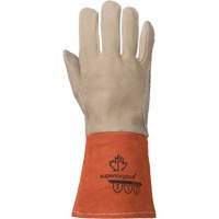 TIG Welding Gloves, Grain Deerskin, Size Medium MAS Chibougamau