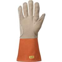 TIG Welding Gloves, Grain Deerskin, Size Medium MAS Chibougamau