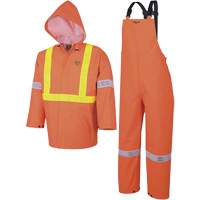 R85 Ensemble imperm&eacute;able de s&eacute;curit&eacute; 3 pi&egrave;ces ignifuge Element FR, Petit, Orange haute visibilit&eacute; MAS Chibougamau