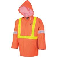 R85 Ensemble imperm&eacute;able de s&eacute;curit&eacute; 3 pi&egrave;ces ignifuge Element FR, Petit, Orange haute visibilit&eacute; MAS Chibougamau