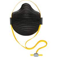 AirWave M Series Black Disposable Masks with SmartStrap&reg; & Full Foam Flange, N95, NIOSH Certified, Small MAS Chibougamau