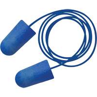 Bouchons d'oreilles biosourc&eacute;s d&eacute;tectables par le m&eacute;tal Food Pro Bullet BioSoft, Avec cordon, Taille unique, Vrac - Boîte, NRR dB 32 MAS Chibougamau
