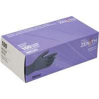 Gants jetables de calibre m&eacute;dical, Moyen, Nitrile, 6 mils, Sans poudre, Noir, Classe 2 MAS Chibougamau