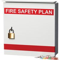 Boîte pour plan de s&eacute;curit&eacute; en cas d'incendie MAS Chibougamau