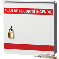 Boîte pour plan de s&eacute;curit&eacute; en cas d'incendie MAS Chibougamau