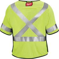 Gilet de s&eacute;curit&eacute; &agrave; maille d&eacute;tachable, Noir/Jaune lime haute visibilit&eacute;, Moyen/Petit MAS Chibougamau