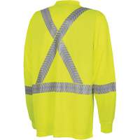 6905A Ultra-Cool Ultra-Breathable Long-Sleeved Safety Shirt, X-Small, High Visibility Lime-Yellow MAS Chibougamau