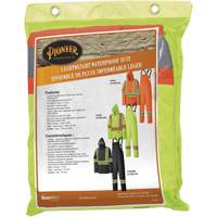 5599 Lightweight Waterproof Rain Suit, Polyester/PVC, X-Small, High Visibility Lime-Yellow MAS Chibougamau