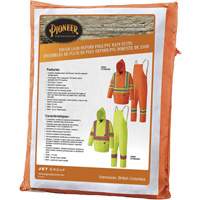 5608 210D Waterproof Rain Suit, Polyester/PVC, Small, High Visibility Orange MAS Chibougamau