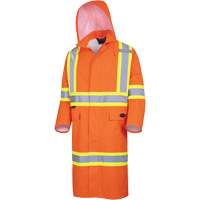 5630 The Rock 300D Waterproof Long Coat, Polyester, Small, High Visibility Orange MAS Chibougamau