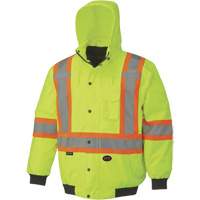5023 Veste aviateur imperm&eacute;able 7 en 1, Polyester, Jaune lime haute visibilit&eacute;, Petit MAS Chibougamau