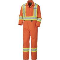 5513T Industrial Wash Coveralls, 40 (Tall), High Visibility Orange MAS Chibougamau