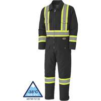 5539BKA Quilted Duck Coveralls, Small, Black MAS Chibougamau