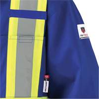 7706 Combinaison ignifuge FR-Tech avec fermetures &agrave; glissi&egrave;re aux jambes, Taille 36, Bleu royal, 9,7 cal/cm² MAS Chibougamau