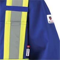 7706T Combinaison ignifuge FR-Tech avec fermetures &agrave; glissi&egrave;re aux jambes, Taille 40 (grand taille), Bleu royal, 9,7 cal/cm² MAS Chibougamau