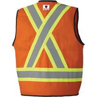 7732 FR-Tech&reg; Flame-Resistant Arc Surveyor's Vest, Small, High Visibility Orange, 9.7 cal/cm² MAS Chibougamau