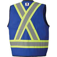 7733 FR-Tech&reg; Flame-Resistant Arc Surveyor's Vest, Small, Royal Blue, 9.7 cal/cm² MAS Chibougamau