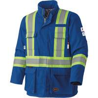 5523 Flame-Resistant Safety Parka, Small, Royal Blue, 58 cal/cm² MAS Chibougamau