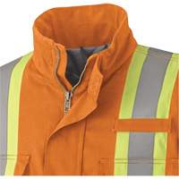 5533 Flame-Resistant Safety Parka, Small, High Visibility Orange, 58 cal/cm² MAS Chibougamau