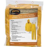 577 3-Piece Rain Suit, Polyester/PVC, 6X-Large, Yellow MAS Chibougamau