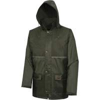D8120J Nailhead Ripstop Tree Planter Hooded Jacket, Polyester/PVC, X-Small, Green MAS Chibougamau