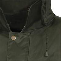 D8120J Nailhead Ripstop Tree Planter Hooded Jacket, Polyester/PVC, X-Small, Green MAS Chibougamau