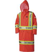 5896 Manteau long imperm&eacute;able et ignifuge, Petit, Orange haute visibilit&eacute; MAS Chibougamau