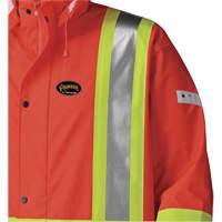 5896 Manteau long imperm&eacute;able et ignifuge, Petit, Orange haute visibilit&eacute; MAS Chibougamau