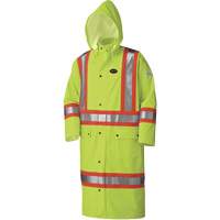5897 Manteau long imperm&eacute;able et ignifuge, Grand, Jaune lime haute visibilit&eacute; MAS Chibougamau