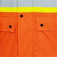 5892PKT Veste de s&eacute;curit&eacute; imperm&eacute;able &agrave; haute visibilit&eacute; ignifuge, T-petit, Orange haute visibilit&eacute; MAS Chibougamau