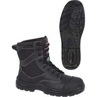 1050 Bottes de s&eacute;curit&eacute; composites noires, Cuir, Taille 14, Imperm&eacute;able MAS Chibougamau