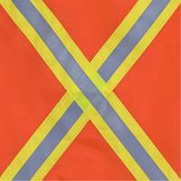 353 Drapeau avec bande r&eacute;fl&eacute;chissante, Polyester MAS Chibougamau