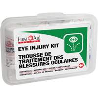Ensemble pour les l&eacute;sions oculaires, Boîte en plastique MAS Chibougamau
