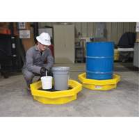Ultra-Drum Tray&reg; with Grating, 32" L x 32" W x 8.1" H, 21.1 US gal. Spill Capacity MAS Chibougamau