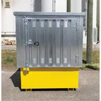 Steel Ultra-IBC Hard Top, 71.1" L x 83.1" W x 66.3" H, 5640 lbs. Load Capacity MAS Chibougamau