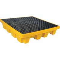 Ultra-Spill Pallet emboitable, 4 barils, Capacit&eacute; de d&eacute;versement 66 gal. US, 51" x 51" x 10" MAS Chibougamau
