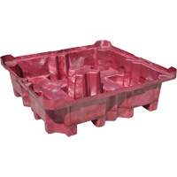 Palette de d&eacute;versement Ultra-Spill King, 4 barils, Capacit&eacute; de d&eacute;versement 85 gal. US, 51" x 51" x 17,5" MAS Chibougamau