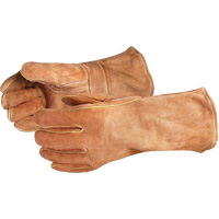 Endura&reg; 505BS Deluxe Brown Welding Gloves, Split Cowhide, Size Large MAS Chibougamau