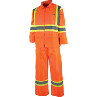 V&ecirc;tement imperm&eacute;able &eacute;tanche, Nylon/PVC, T-petit, Orange haute visibilit&eacute; MAS Chibougamau