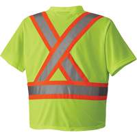 6989 Traffic Micro Mesh T-Shirt, X-Small, High Visibility Lime-Yellow MAS Chibougamau
