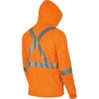6964 Bird's-Eye Safety Hoodie, Small, High Visibility Orange MAS Chibougamau