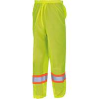 5670 Traffic Safety Pants, Polyester, 2X-Small/X-Small, High Visibility Lime-Yellow MAS Chibougamau