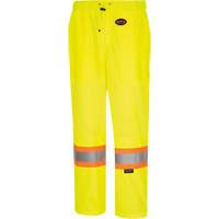 5999PW Women's  Traffic Safety Pants, Polyester, X-Small, High Visibility Lime-Yellow MAS Chibougamau
