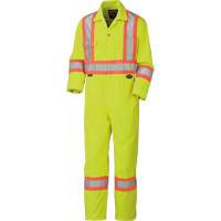 5512T High-Visibility Coveralls, 40 (Tall), High Visibility Lime-Yellow MAS Chibougamau