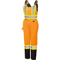 5040BBW Combinaison de s&eacute;curit&eacute; imperm&eacute;able haute visibilit&eacute; pour femmes, Polyester, T-petit, Noir/Orange haute visibilit&eacute; MAS Chibougamau